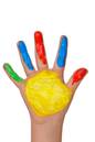 bunte Hand