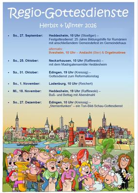 Liste Regiogottesdienste